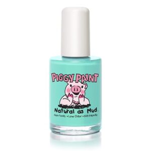 Piggy Paint Nail Polish, Non-Toxic, Natural - Sea Ya Later (Sea Foam Green)